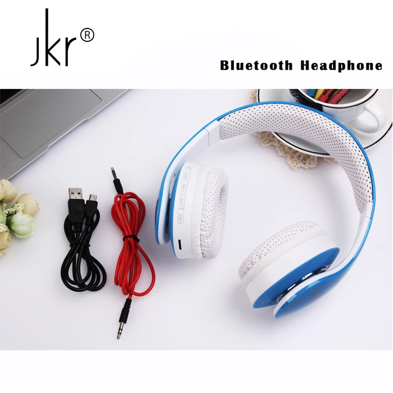 JKR Большой шлем Аудио аурикулярный беспроводной Blutooth наушники Bluetooth для телефона
