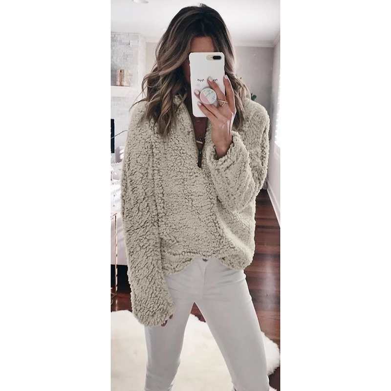 Women Sweaters Pullovers 2018 Autumn Knitted Long Sleeve Tops Casual Fluffy Mohair Sweater Sexy Warm Jumper Femme Clothes | Женская