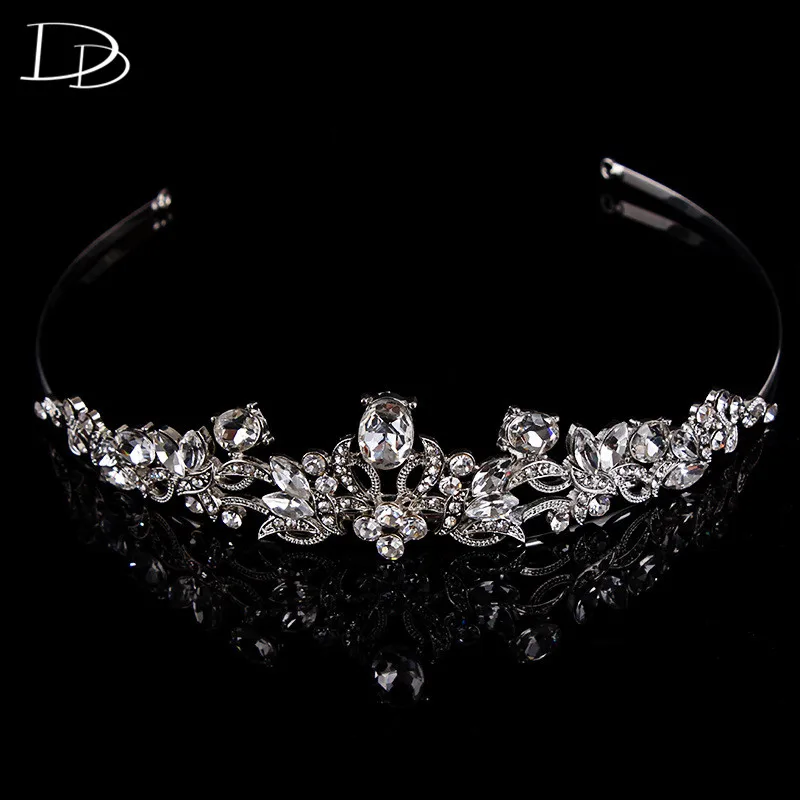 Bridal Tiaras Big Austrian Crystal Queen Crown Wedding Luxury Diadem Female Hair Accessories Hf005