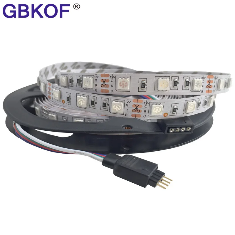 Светодиодные ленты RGB 10 м 15 20 5050 неводонепроницаемые + радиочастотный сенсорный