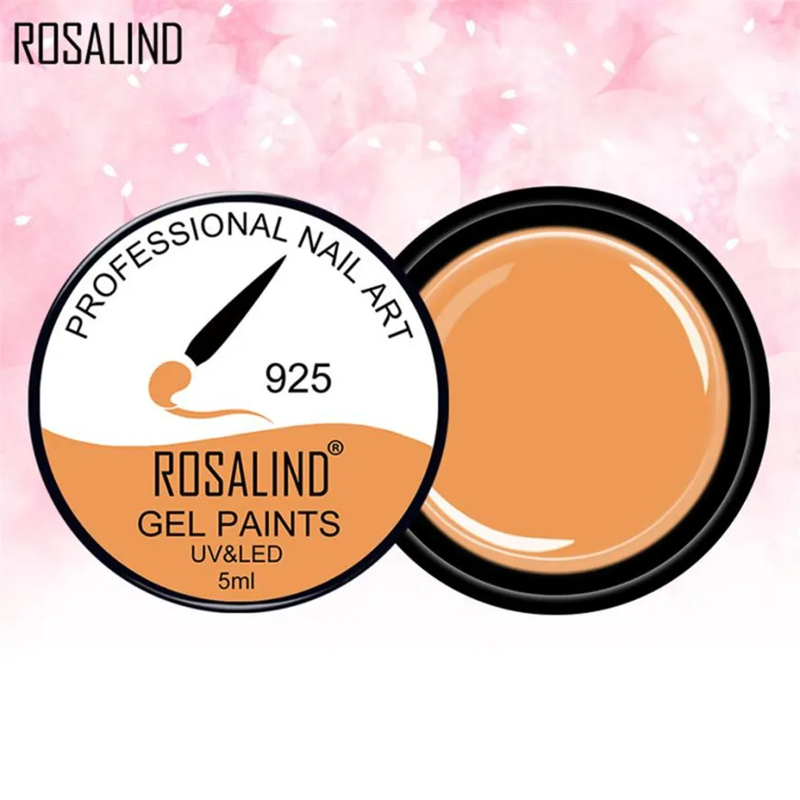 Новый модный разноцветный гель для рисования ногтей своими руками ROSALIND 1 шт. 5 мл