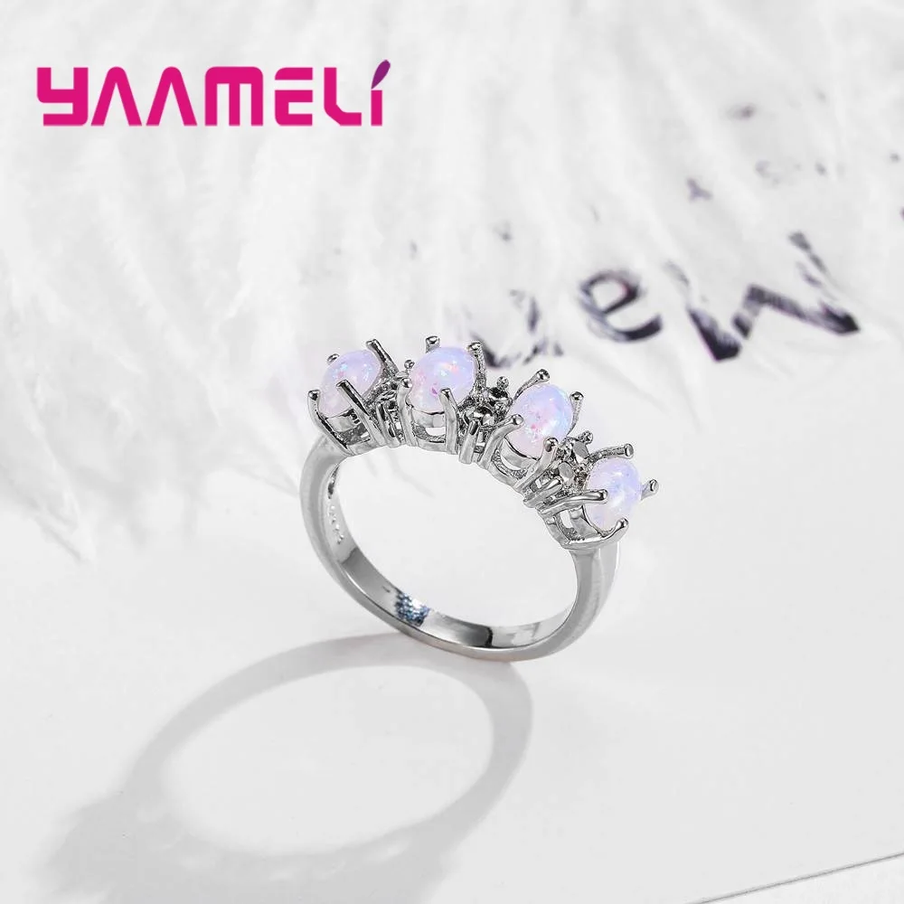 Акция потеряй деньги хит продаж четыре овальных кольца на палец с опалом самая