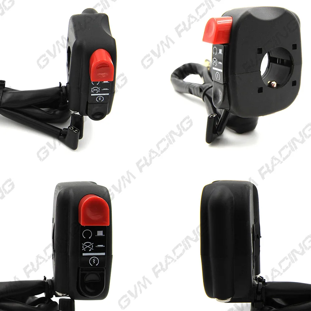 Противотуманная фара + аварийный свет переключатель питания мотоцикла 12 В