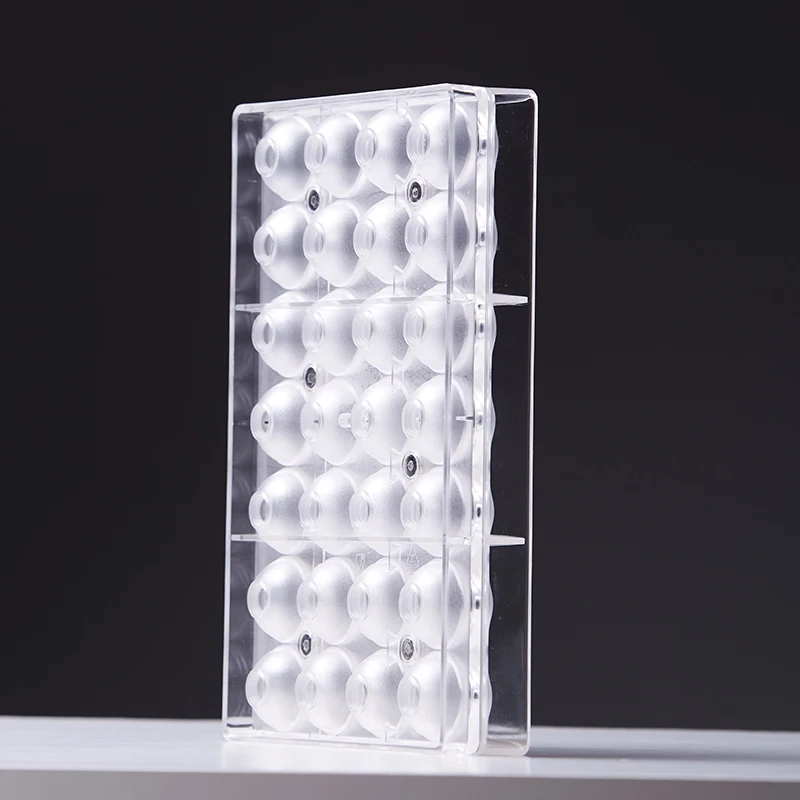 LONSI Прозрачная Жесткая круглая форма 3d неразъемная для шоколада Поликарбонат DIY 28