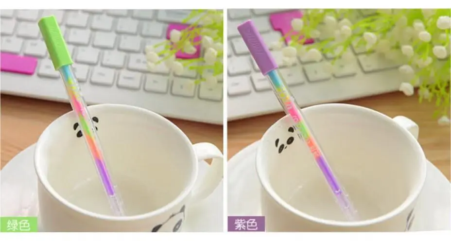DIY милый каваи 6 в 1 Акварельная ручка Мел Краска гелевая ручка для фотоальбома дети скрапбукинг украшения Канцтовары 1442