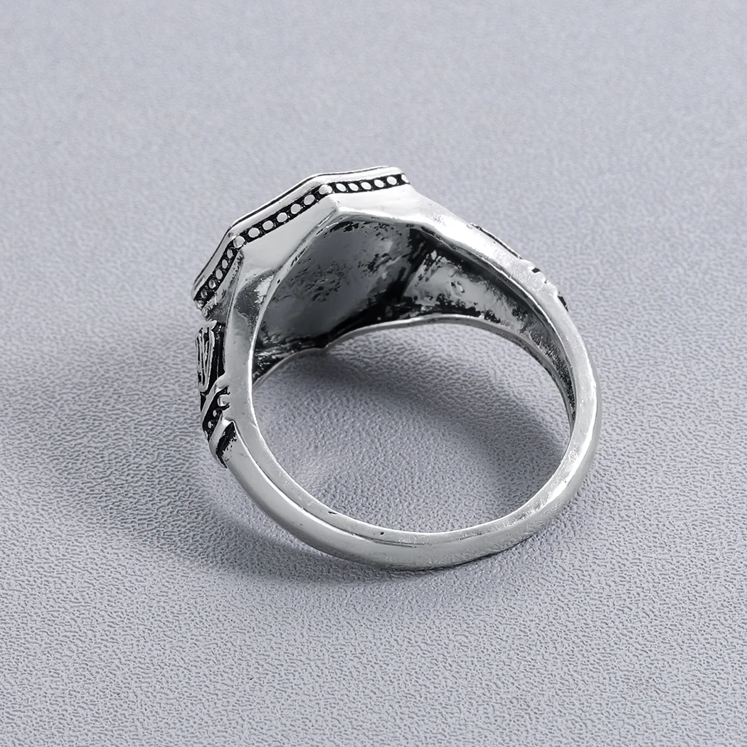 Мужские и женские винтажные кольца Kinitial мусульманское кольцо с Луной звездой