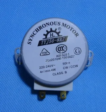 Free shipping/2 Pcs/Microwave Oven Turntable Synchronous Motor 4W AC 220-240V 5/6 RPM CW/CCW | Бытовая техника