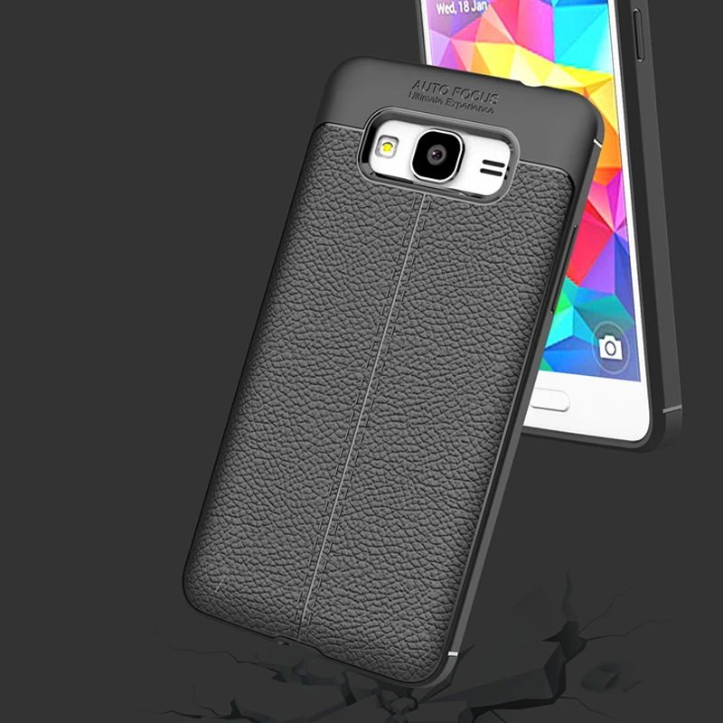 Кожаный чехол YUETUO для задней панели телефона из ТПУ с узором, etui, coque, cover, чехол для samsung galaxy j3 j 3 j320 6 силикон. Силикон