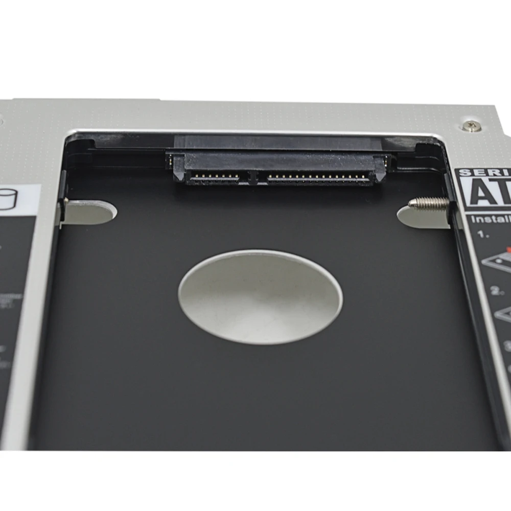 Алюминиевый корпус SATA 3 0 для 2 го жесткого диска Caddy 9 5 мм дюймового SSD чехла с