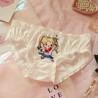 003 Kawaii, женское нижнее белье, трусы. Милые Мультяшные, Сейлор Мун, дамские, девичьи, милые, Лолита, трусы, треугольные трусы, трусики - Цвет: 003