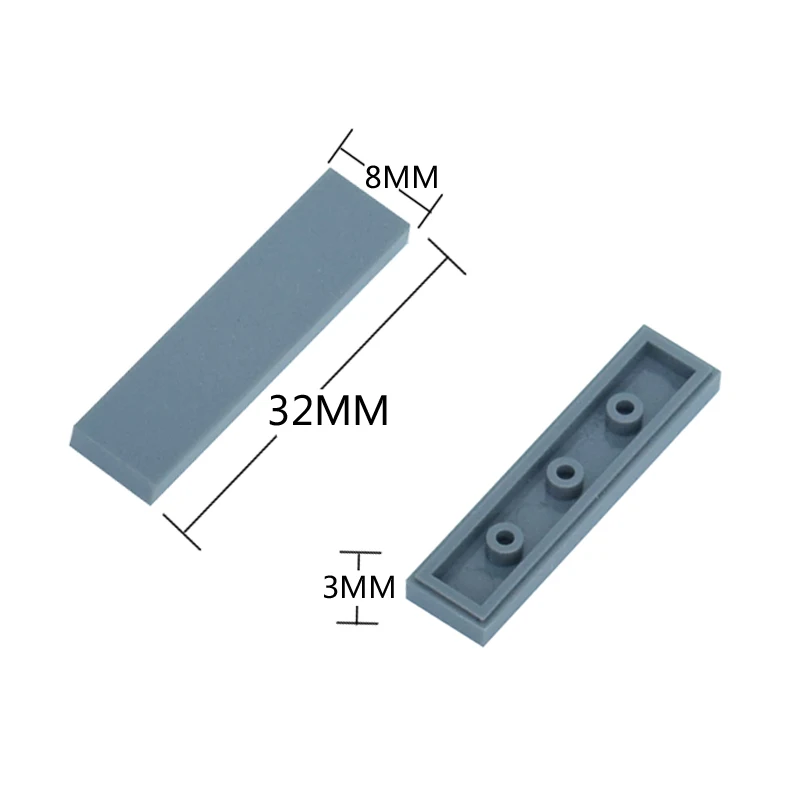 MOC плоские плитки 1*4 tablet 2431 DIY просветить блок Кирпичи совместимы с детали для