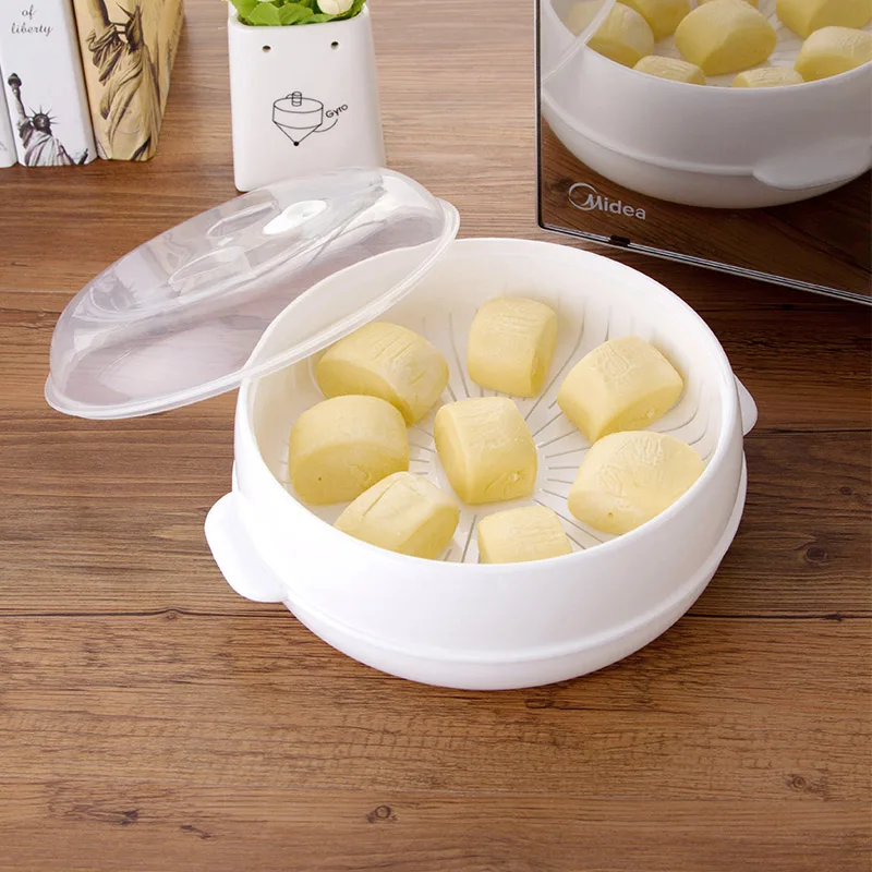 Булочки внутри микроволновую печь кухонные принадлежности большой пару рыба