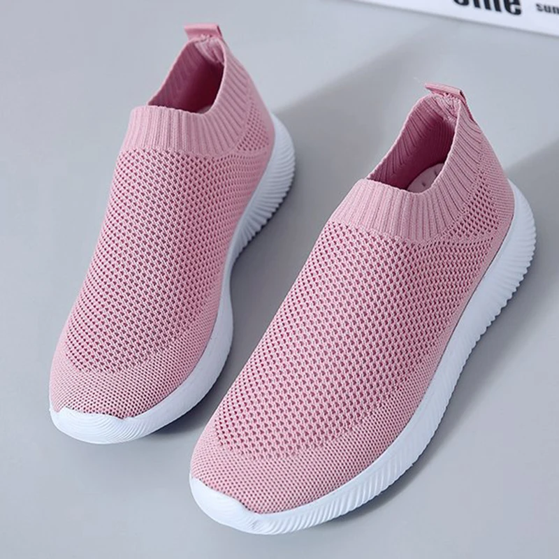 Женская обувь на вулканизированной подошве UPUPER вязаные кроссовки с дышащей
