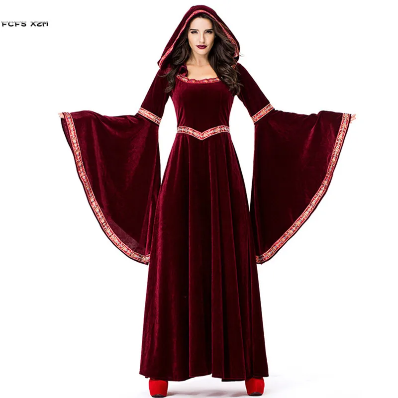 Женское платье в стиле ретро для косплея вампира