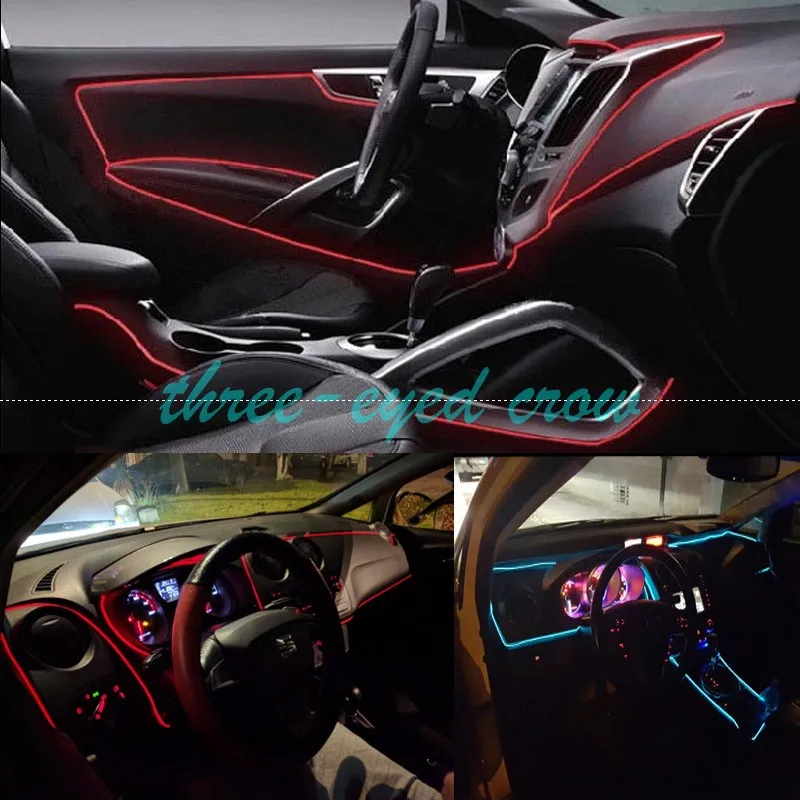 Неосветильник светодиодная лента для украшения автомобиля гибкая LED полоска с