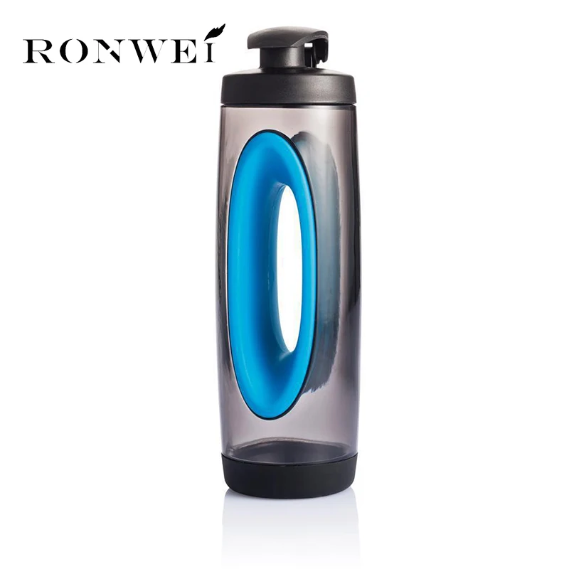 Без бисфенола а бутылочка для воды в форме гантелей спортзала на открытом