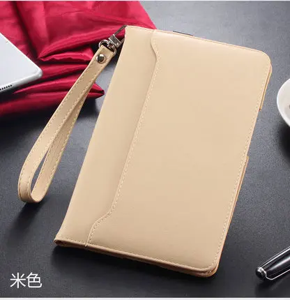Умный чехол-подставка для планшета huawei MediaPad M3 Lite 10, чехол для huawei Mediapad M3 Lite 10,1 BAH-W09 BAH-AL00 со стеклянной пленкой - Цвет: Бежевый