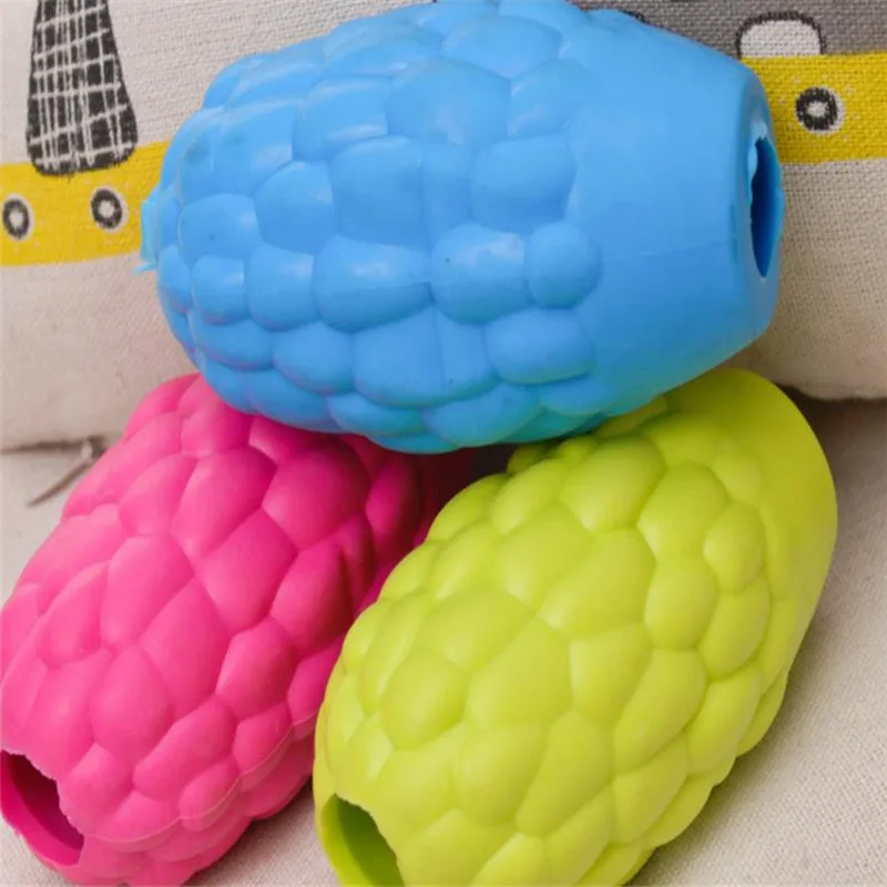 Игрушка для собак питомцев резина жевания кукуруза Горькая тыква утечка пищи