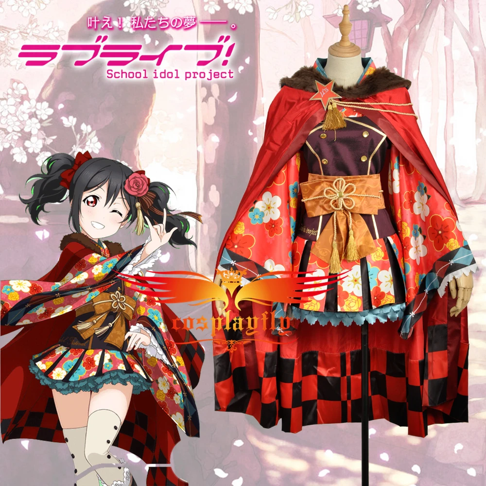 Аниме Love Live! Taisho кимоно Пробуждение Yazawa Нико косплей костюм женские костюмы юбки
