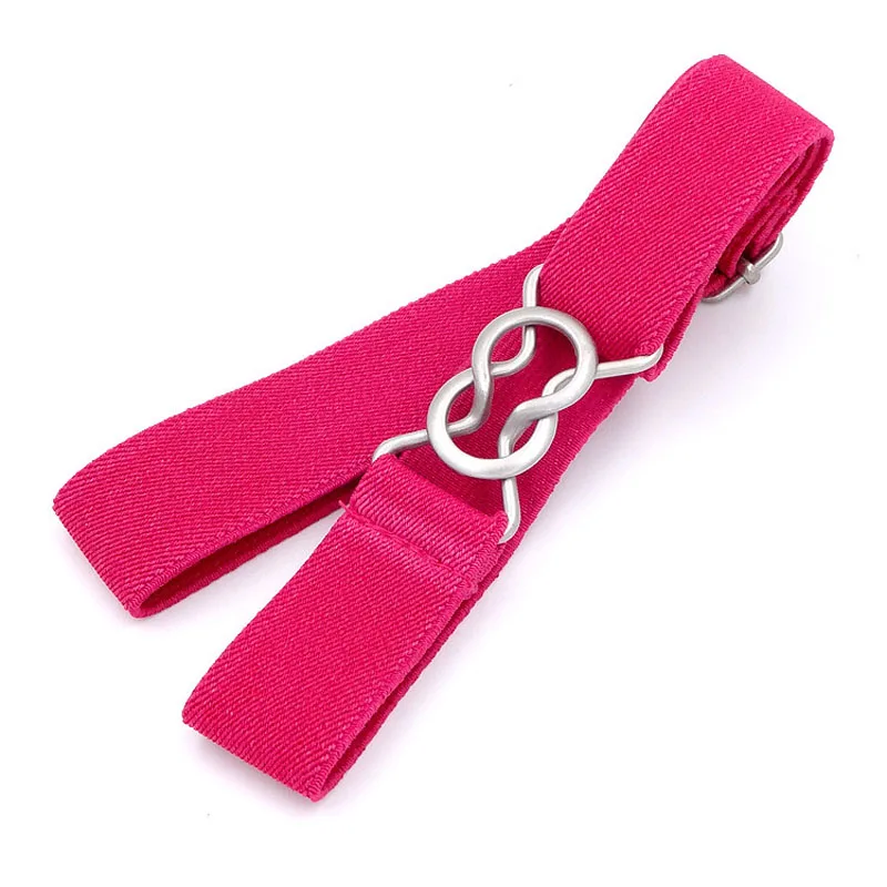 Stretch elastic children with 8 - word fastening leisure simple boy and girl belts FY18101901 | Аксессуары для одежды