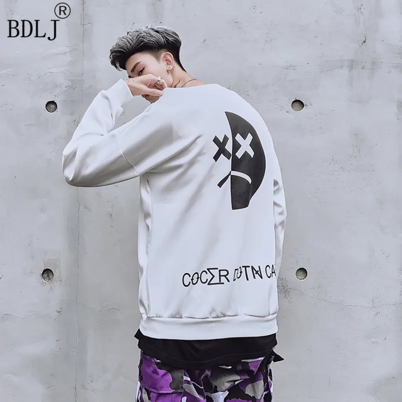 Новые осенние зимние модные мужские худи пуловеры в стиле кэжуал с круглым