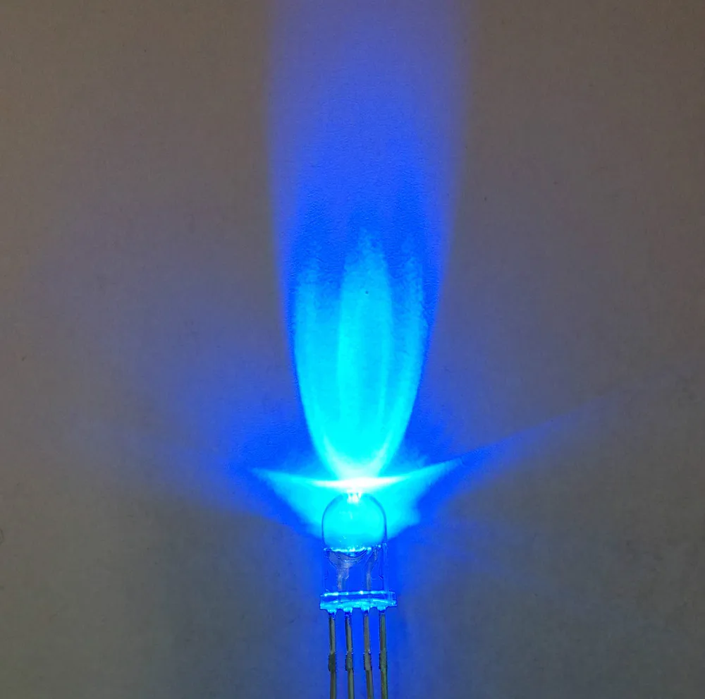 Бесплатная доставка 50 шт./лот 5 мм RGB LED общий анод 4Pin трехцветные излучающие диоды