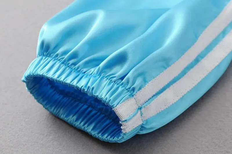 Anspretty одежда лето 2018 г. Полосатый Хип Хоп брюки для девочек Джоггеры женщин полной