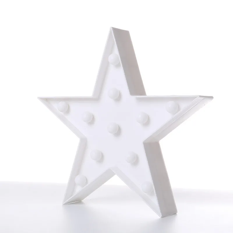 White Star Стиль Водонепроницаемый Led Единорог Ночной светильник украшения 2 Цвет доступны стены книжный шкаф комнаты украшение праздника Подарки - Испускаемый цвет: White Star