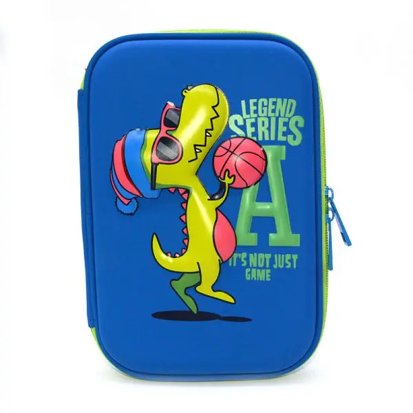 Pencil Case School EVA Trousse Scolaire Stylo Box Cute Unicorn Kawaii Astucci Estuches Lapices Etui Pennen Girls Stationery - Цвет: Dark blue crocodile