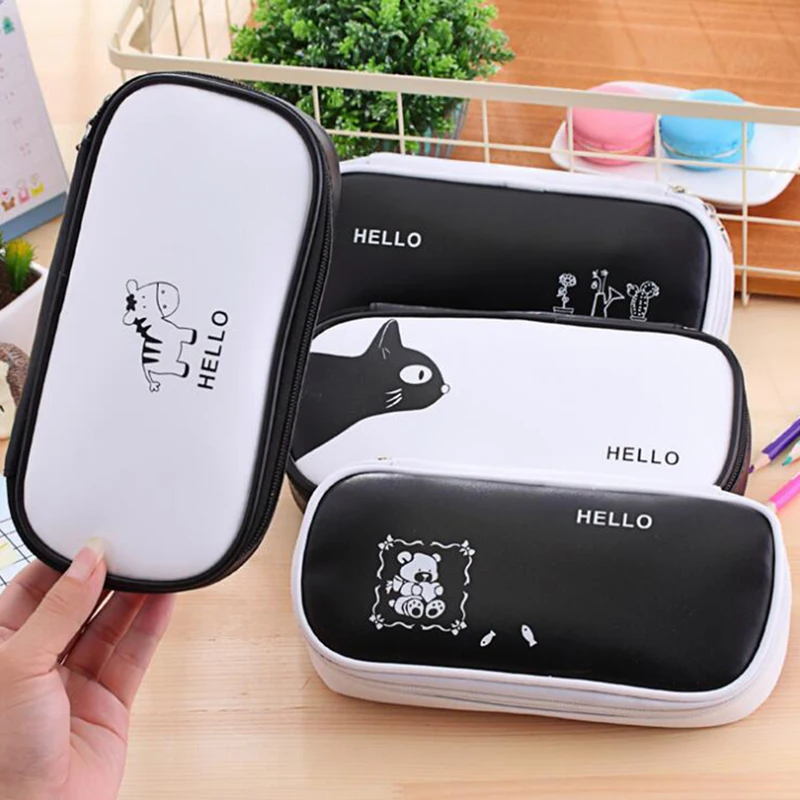 Вместительный милый чехол для карандашей мальчиков и девочек