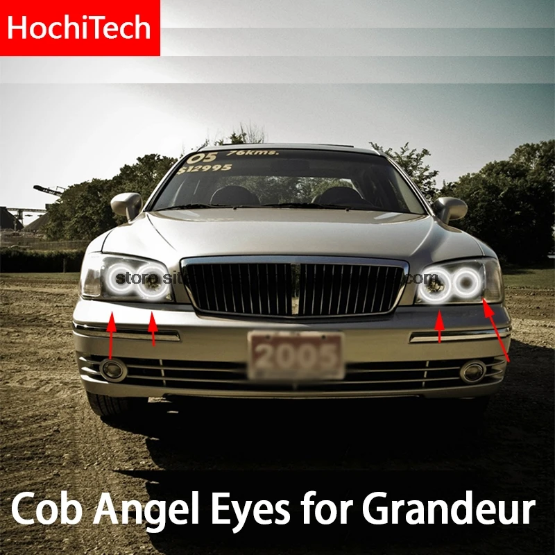 

5 sets wholesale For Hyundai Grandeur 1998-2005 COB Led day Light White Halo Cob Led Angel Eyes Ring Error Free Ultra bright
