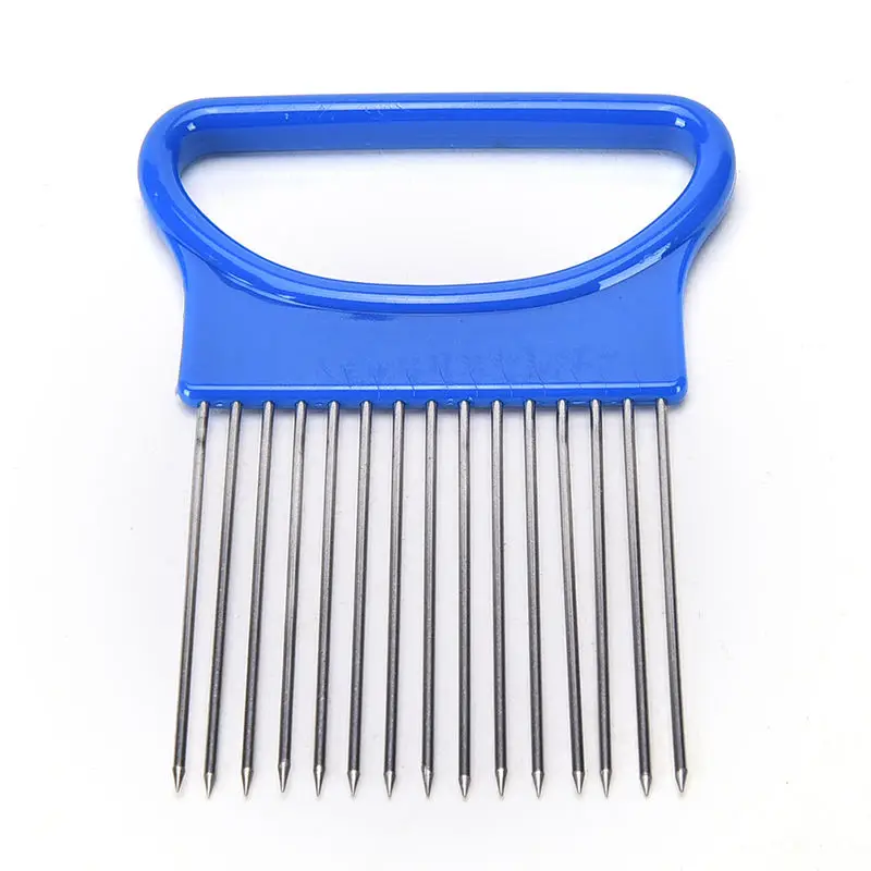 Легко и быстро чистится Лук держатель вилы Нержавеющая сталь + пластиковый