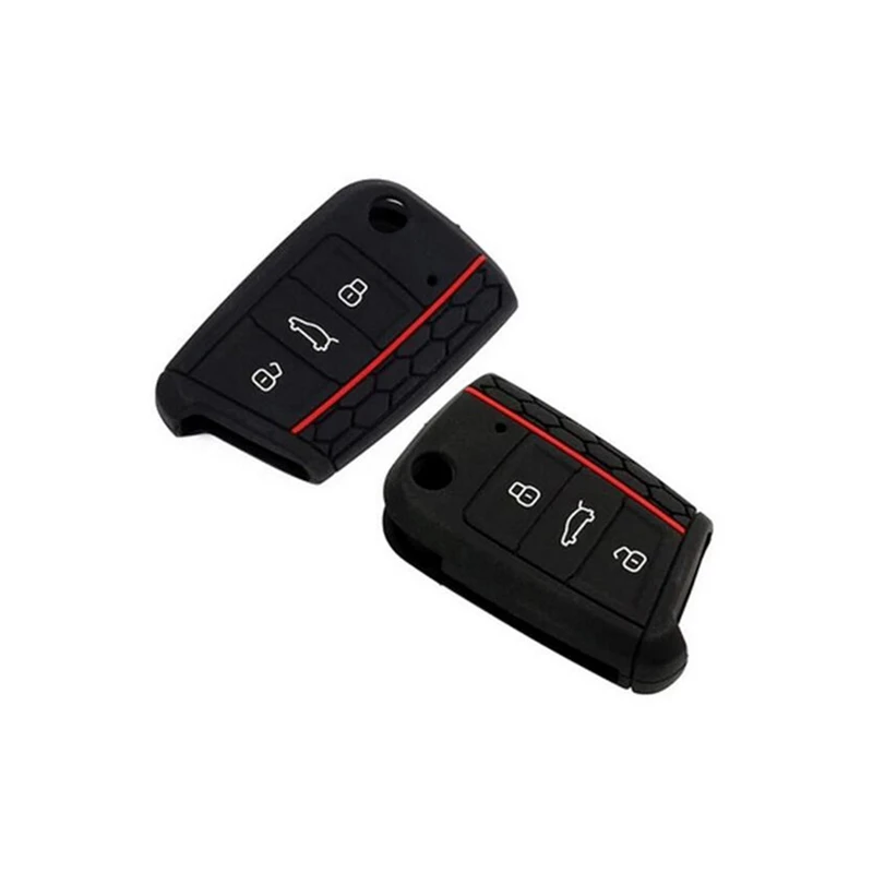 Чехол для ключей VW Polo Golf 7 Tiguan Skoda Octavia Kodiaq Karoq SEAT Ateca Leon Ibiza 2015 2016 2017 автомобильные