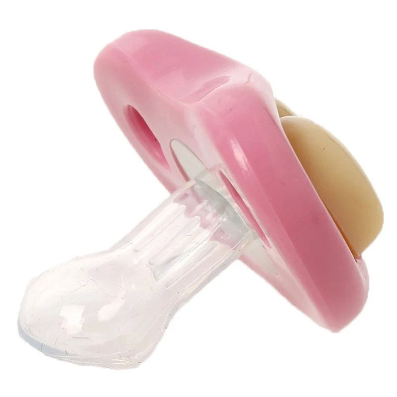 Новая забавная Соска пустышка для малыша большой рот розовые губы и зубы