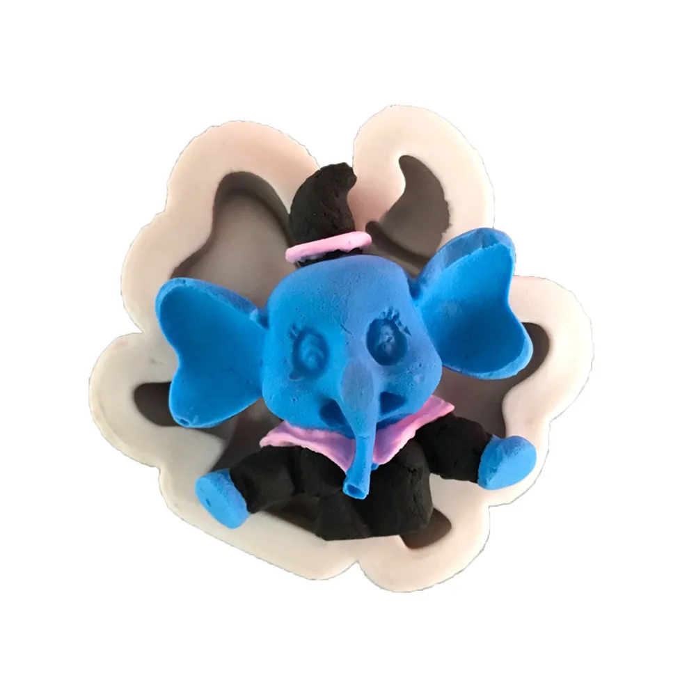 

Cartoon Elephant Fondant Cake Silicone Mold Chocolate Candy Molds Cookies Pastry Biscuits Mould DIY Decoration Baking Tool