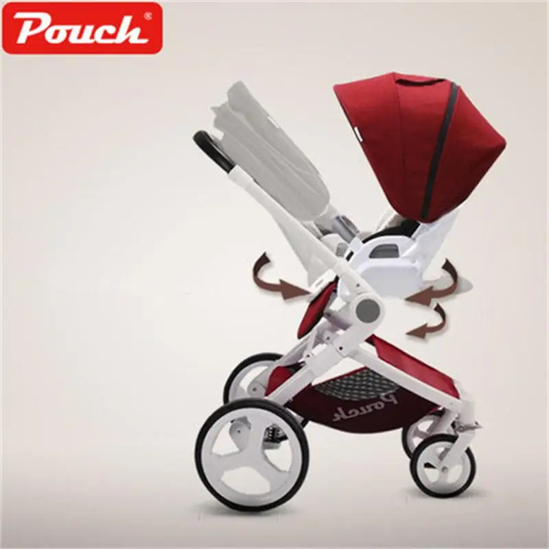 Детская коляска P37High landscape детская Kinderwagen Poussette складная прогулочная для