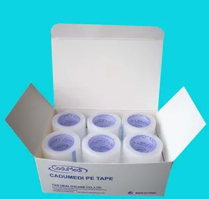 Клейкая лента из ПЭ стали, 2,5 см х 5 м, 1 рулон, медицинская перфорированная дышащая полиэтиленовая защитная пленка медицинская полиэтиленовая лента