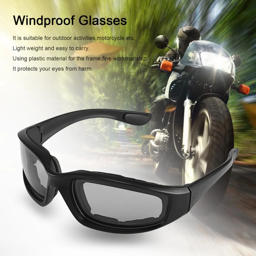 Motorcycle Bike Protective Glasses Windproof Dustproof Eye Glasses Cycling Goggles Eyeglasses Outdoor Sports Eyewear Glasses New