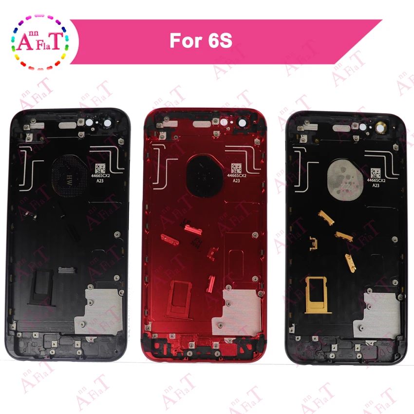 Идеальное качество для iPhone 6 6S задняя крышка батарейного отсека для iPhone 6G 6S задняя крышка батарейного отсека Корпус средняя рамка Шасси