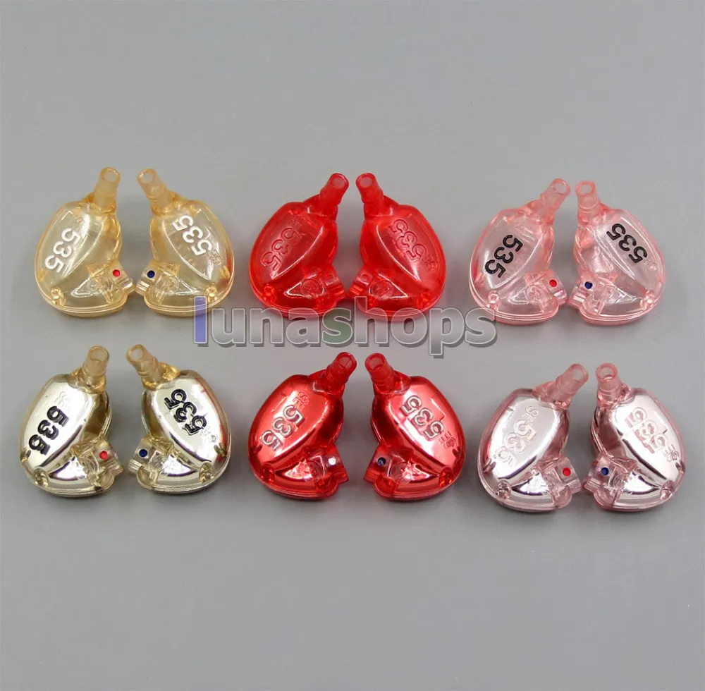 LN005270 A++ качество ремонта Корпус в виде ракушки коры для Shure se535 se425 se215 из серии "сделай сам" IEM Арматура наушники