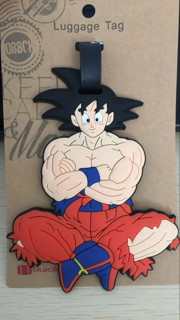 1 шт. Dragon Ball KakarottoPVC сумка Подвеска для путешествий название/багажная бирка