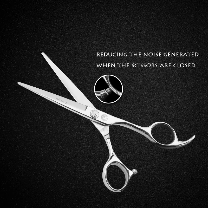 Волк 6 дюймов резка и истончение ножницы салон парикмахерский набор из