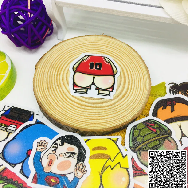 

40 pcs Anime all kinds Stickers for Car Styling Bike Motorcycle Phone Laptop Travel Luggage Cool Funny Sticker Bomb Decals