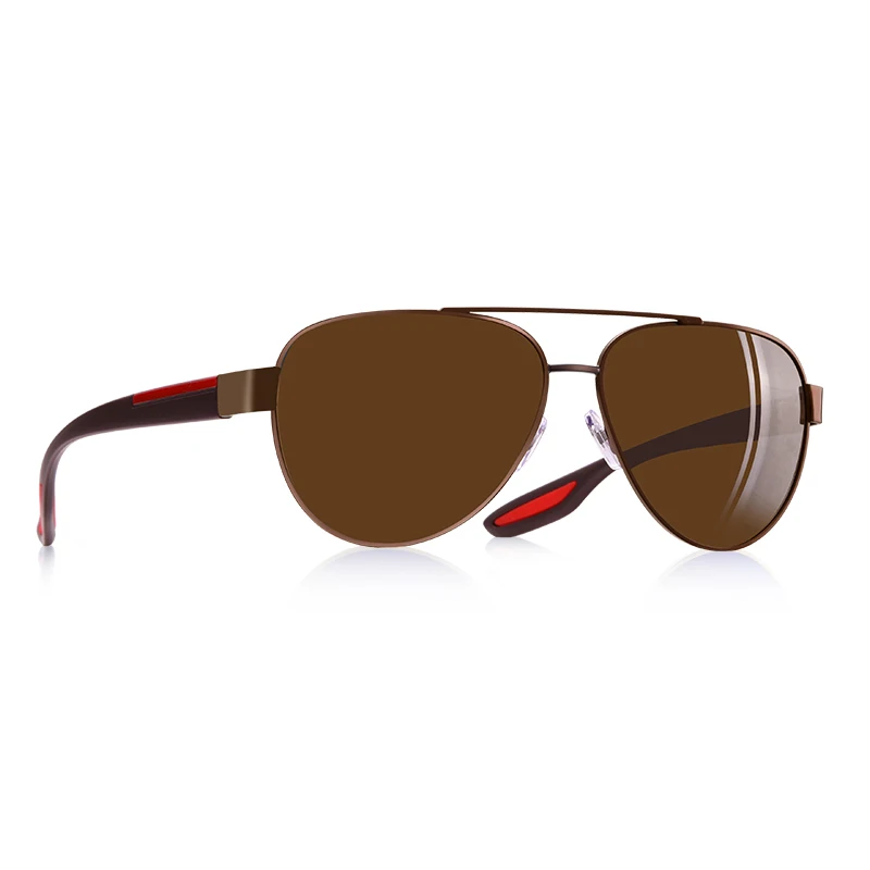 C5Brown AOFLY, Модные поляризованные солнцезащитные очки пилота для мужчин и женщин, фирменный дизайн, для вождения, авиация, солнцезащитные очки для мужчин/женщин, Винтажные Солнцезащитные Очки - Цвет линз: C5Brown