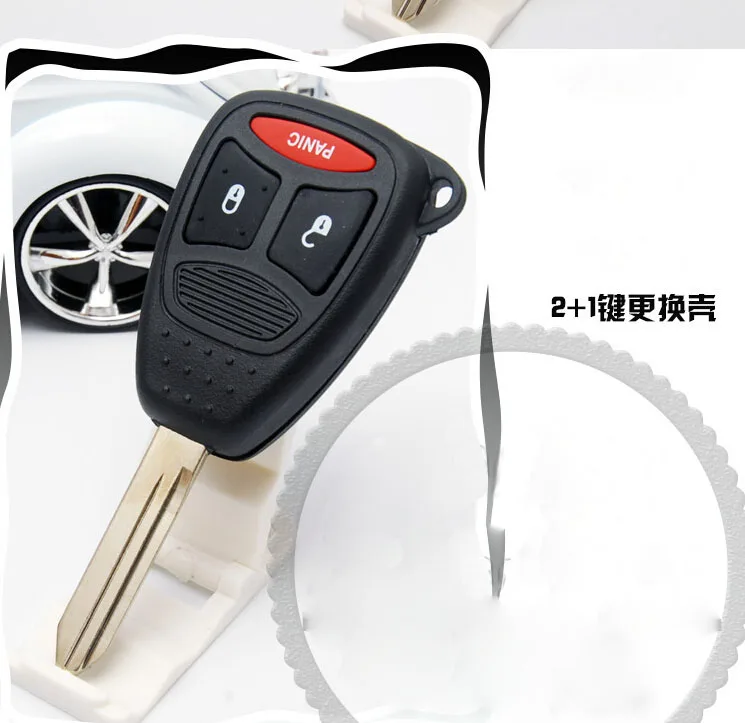 

3 Button Replacement Remote Key Shell Case For Chrysler Fob Key Cover 5PCS/lot
