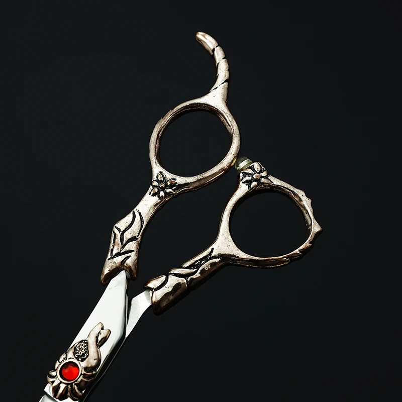 

Purple Dragon 6 inch Professional Hairdressing Scissors Vintage Style Hair Shears Set Hairdresser Supplies Barber Hair Clippers