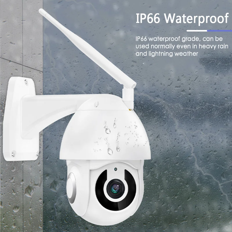 Камера видеонаблюдения 1080P PTZ IP Wi Fi наружная скоростная купольная беспроводная