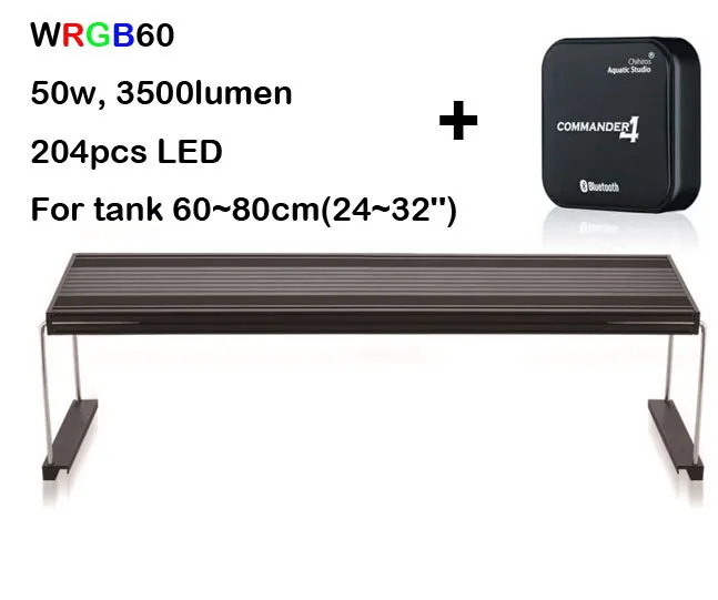 WRGB60 with Ctrl Chihiros WRGB водяная Светодиодная лампа для роста растений Chihiros умный контроль восхода солнца захода солнца таймер стиль ada аквариум - Цвет: WRGB60 with Ctrl
