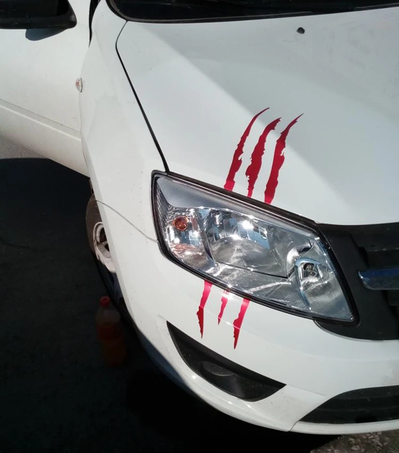 40 см х 12 отражающие царапины полоски забавные наклейки на автомобиль украшение