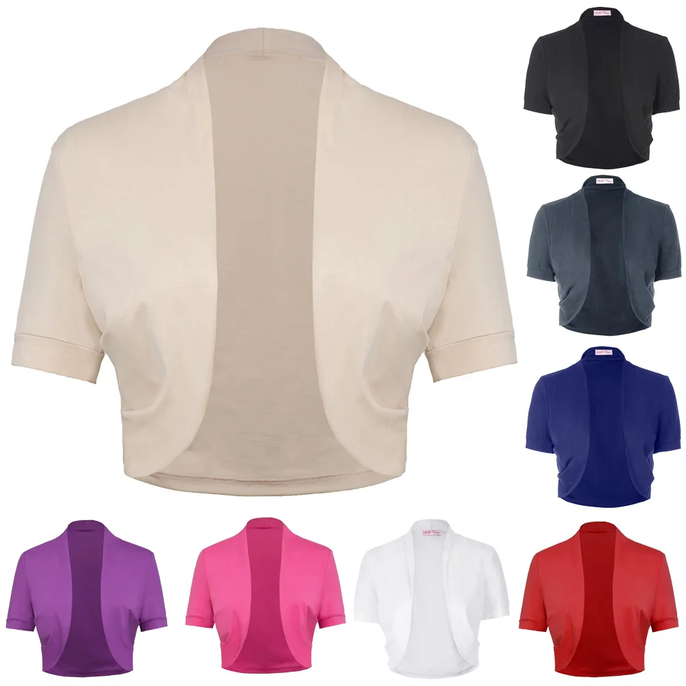 Belle Poque, женский жакет,, короткий рукав, черный БОЛЕРО, болеро, Casaco Feminino, тонкий, для женщин, открытый шов, женские пальто, верхняя одежда